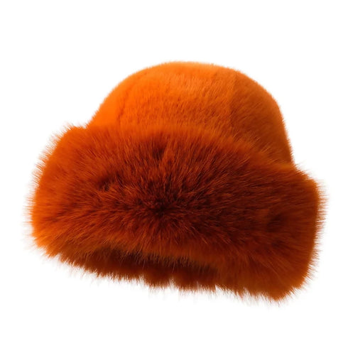 Winter Fashion Faux Fur Bucket Hat